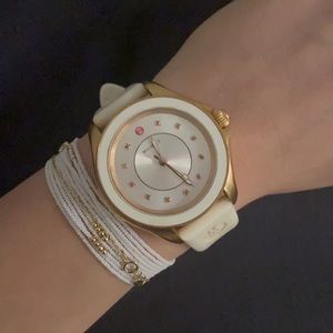 Michelle rubber white watch